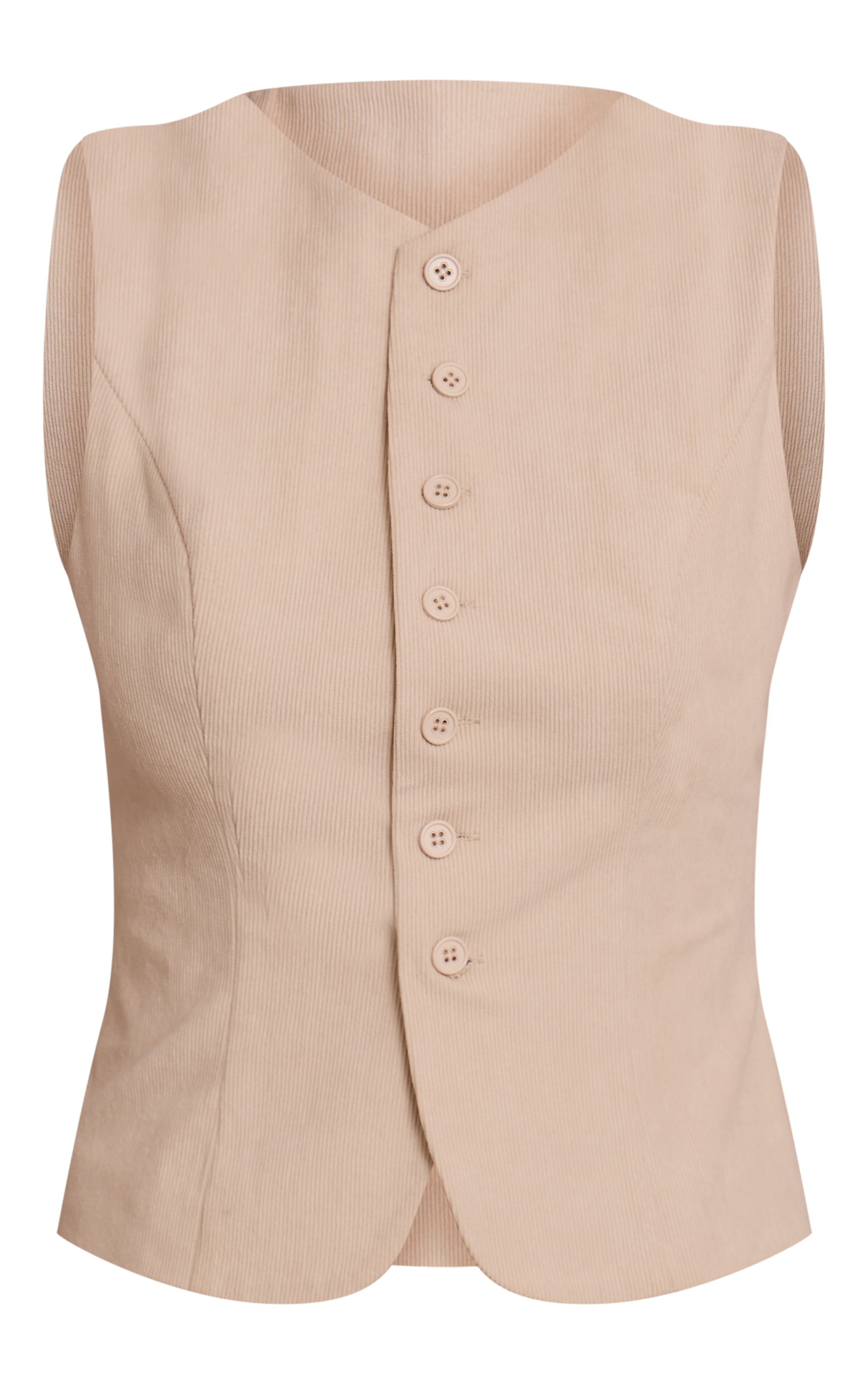 Sand Cord Tailored Vest image 5
