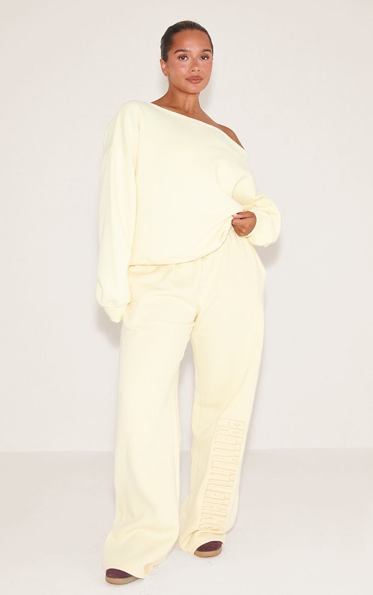 Shape Sweat ample en sweat jaune citron à ourlet élimé image 3