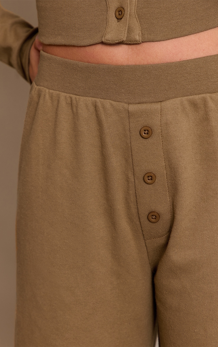Taupe Super Soft Wide Leg Trousers image 4