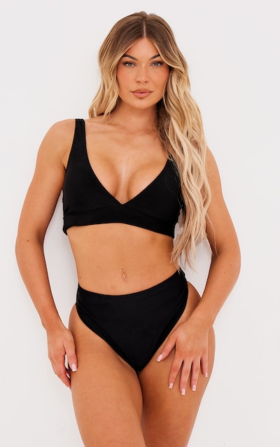 Haut de maillot de bain Mix & Match décolleté noir