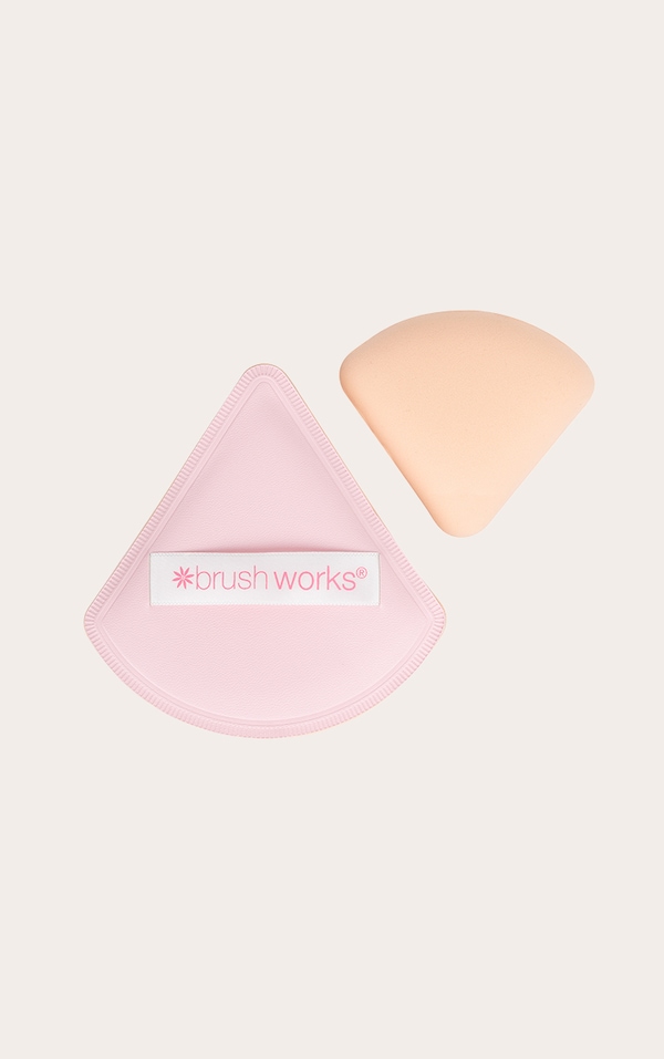 Brushworks Triangular Pillow Puff Duo