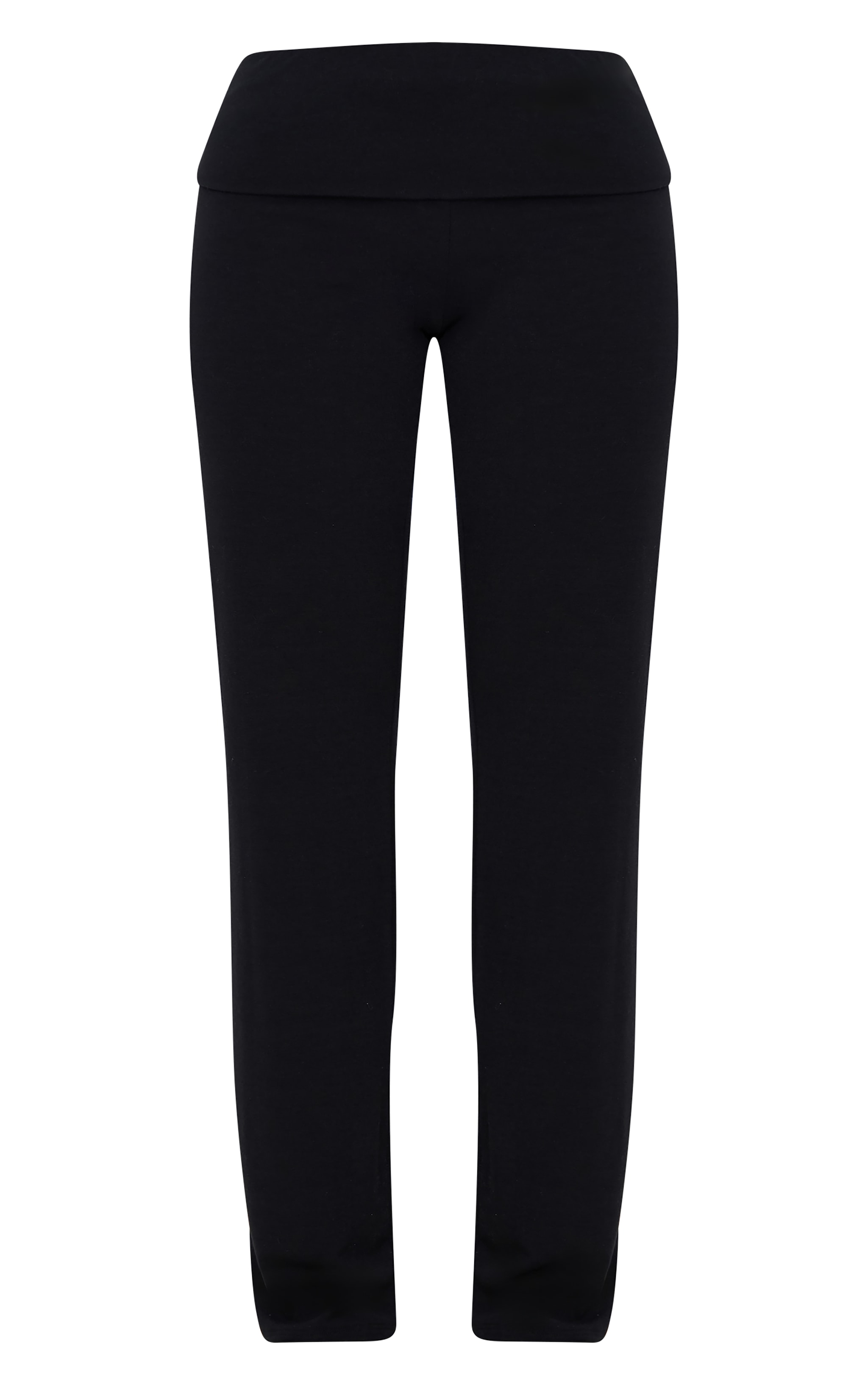 Petite Black Contour Jersey Straight Leg Pants image 5