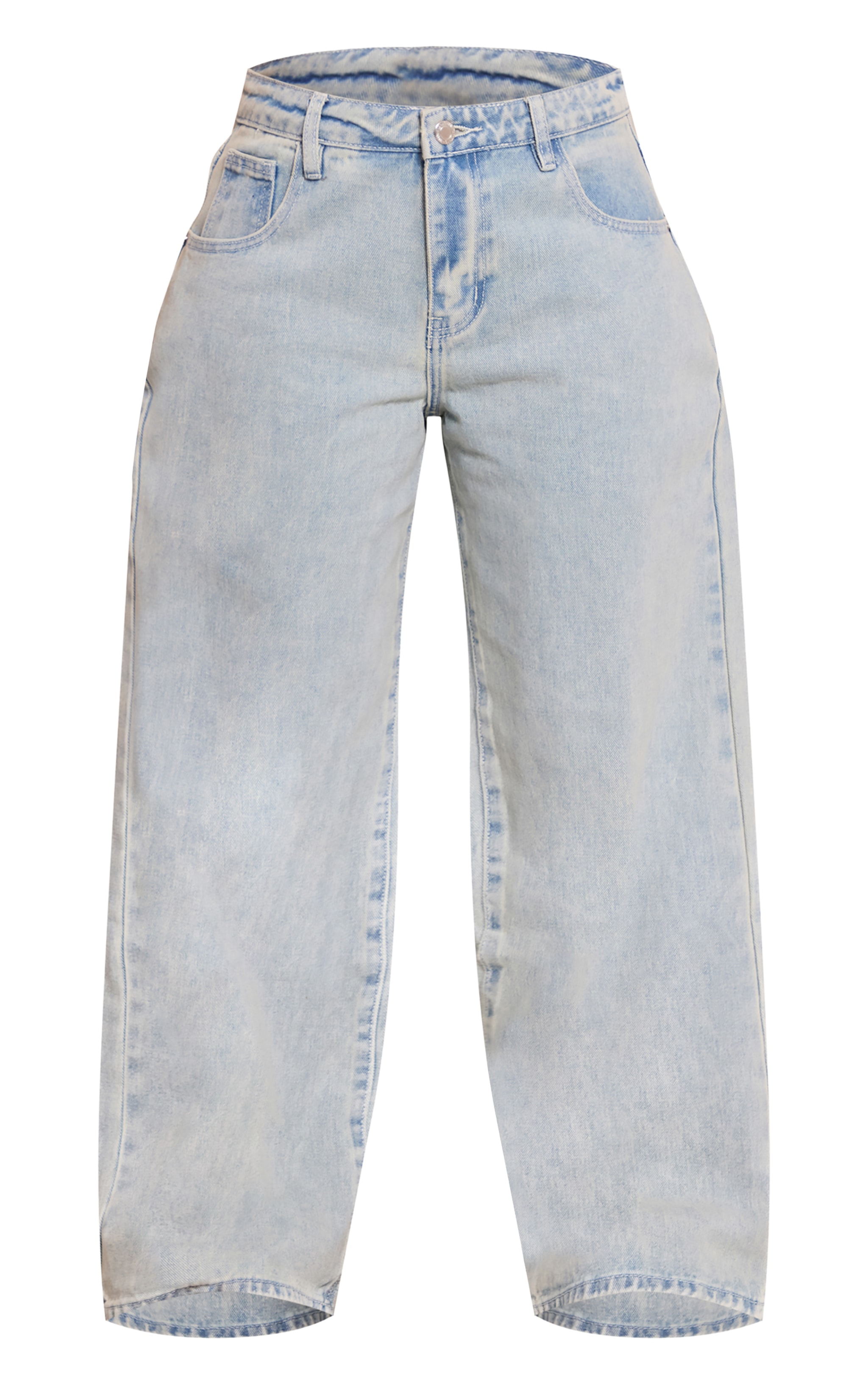 Petite Vintage Bleach Wash Low Rise Boyfriend Jeans image 5