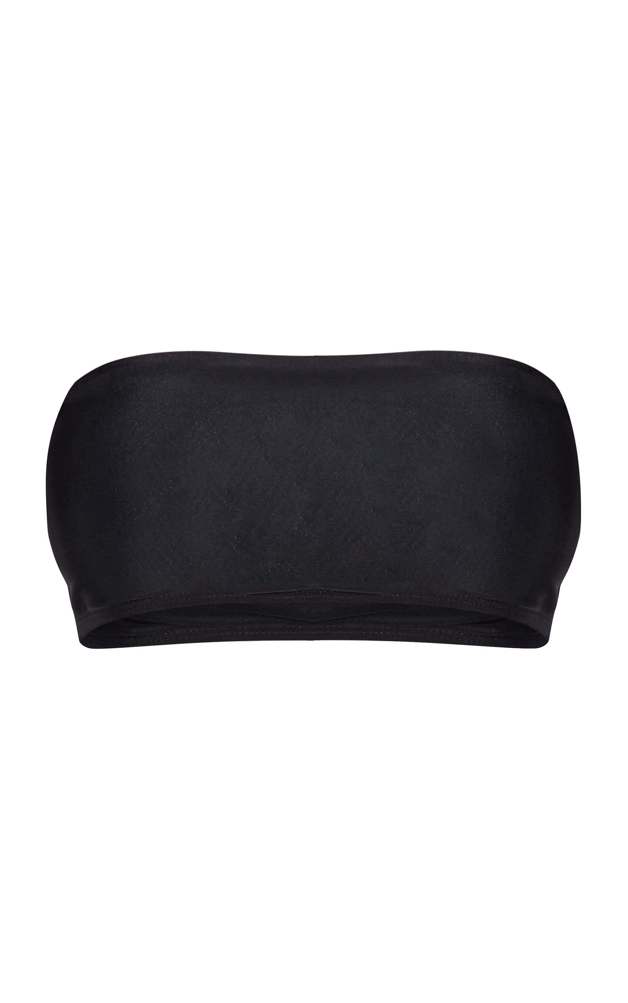 Black Bandeau Basic Bikini Top image 5
