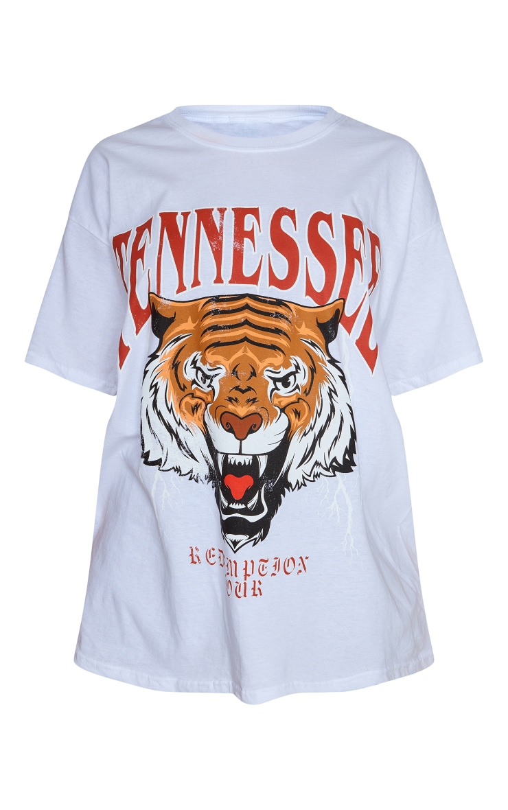 Sweatshirt Dsquared Costume Tigre White Tennessee Print Oversized