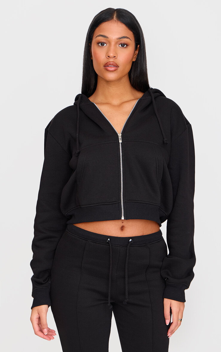 Tall Jogging slim flare noir à coutures surjetées image 3