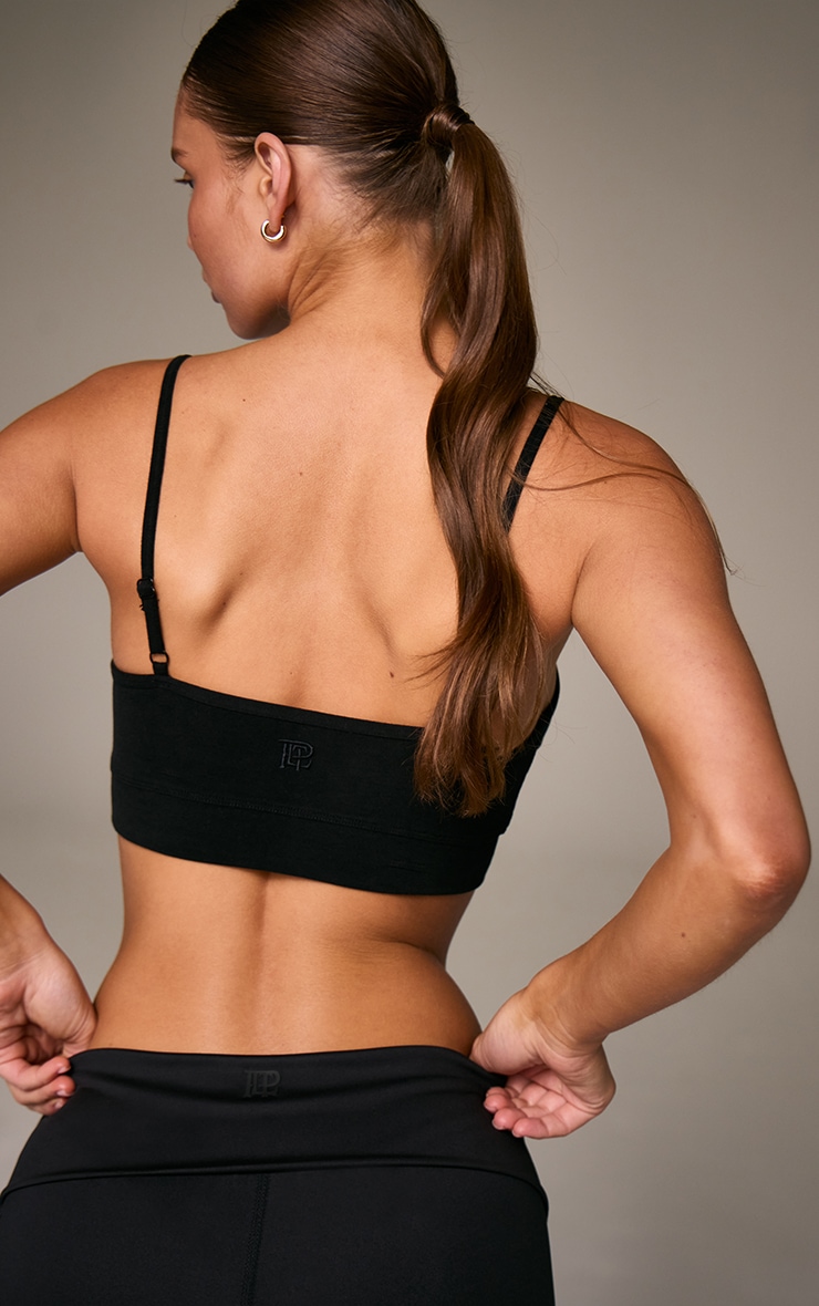 Black Soft Rib Bralet image 4