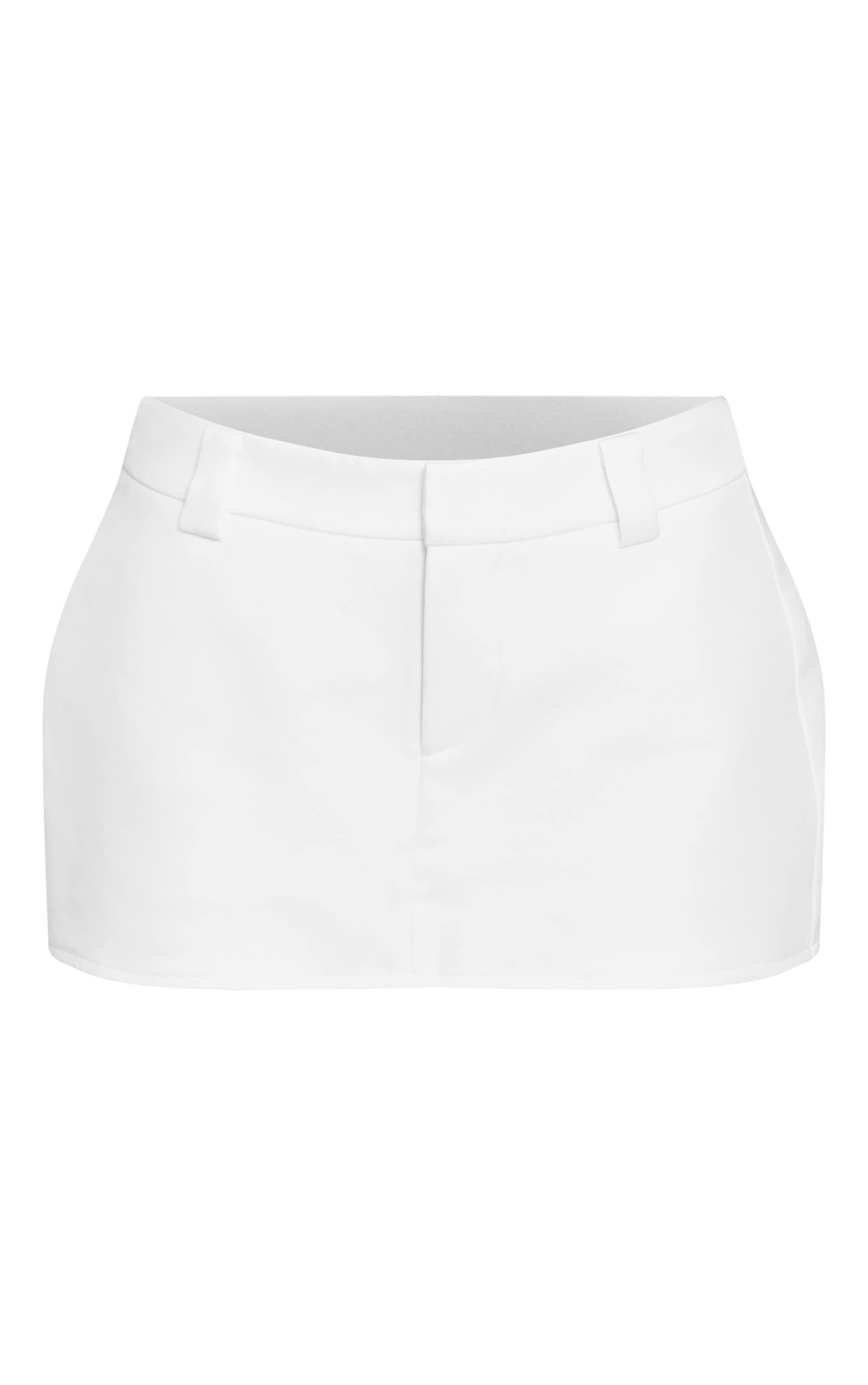 Petite White Woven Tailored Skort image 6