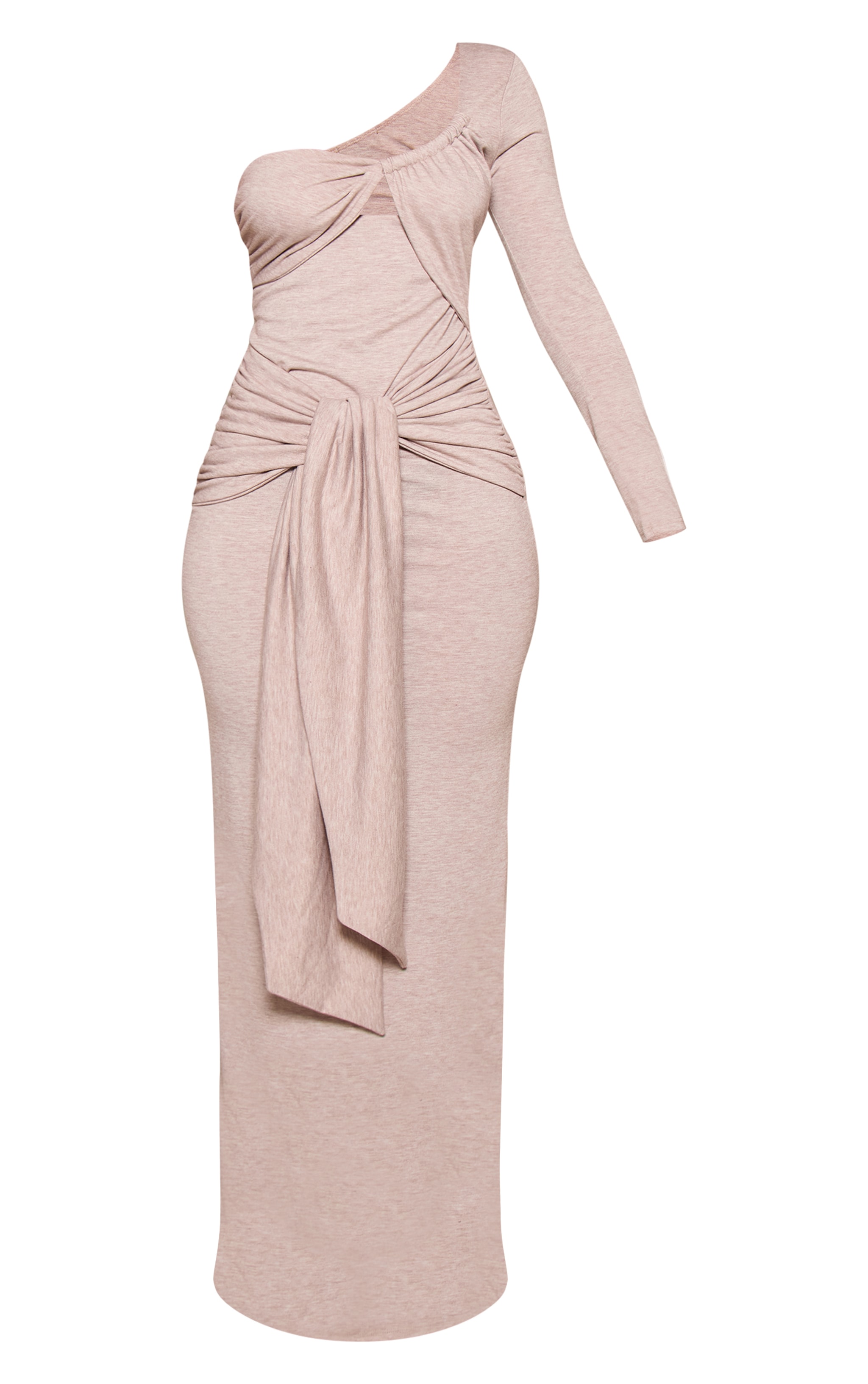 Petite Stone Tie Waist Asymmetric Maxi Dress image 5