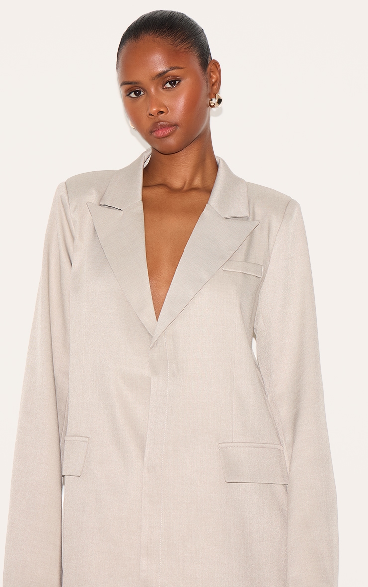 Robe blazer gris pierre image 4