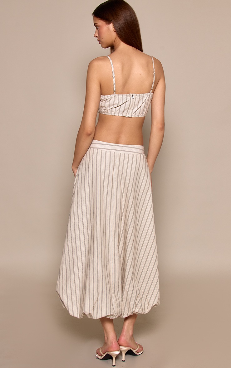 Sage Pinstripe Midaxi Skirt image 3