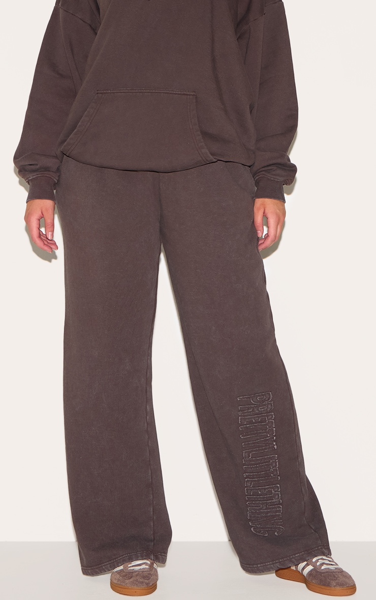 Shape PrettyLittleThing Chocolate Sweatpants image 1