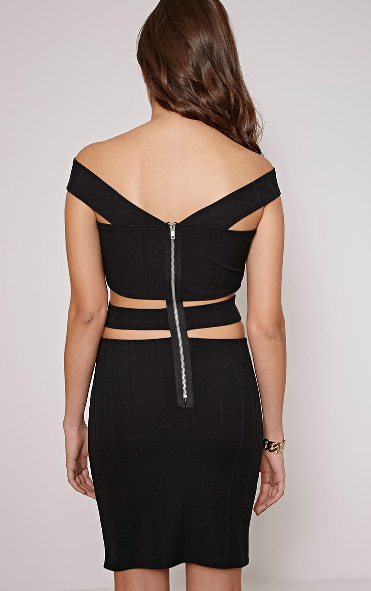 Black Bandage Cut Out Mini Dress PrettyLittleThing