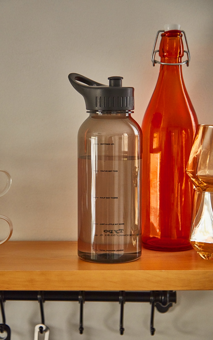 Typo Grande Bouteille Deluxe À Slogan Bottoms Up 1L