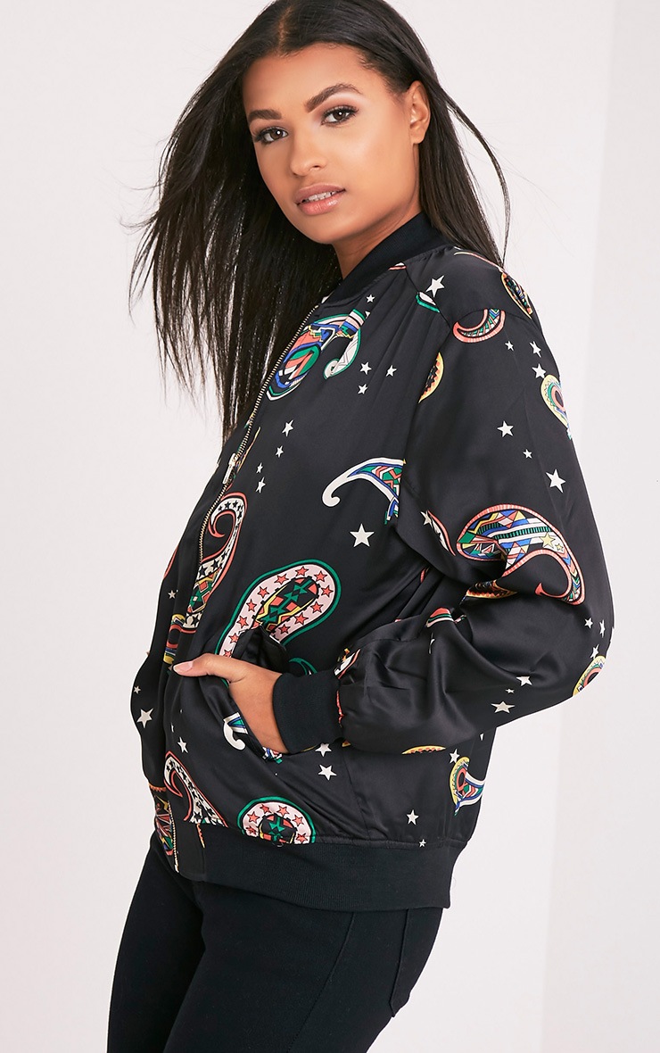 paisley bomber jacket