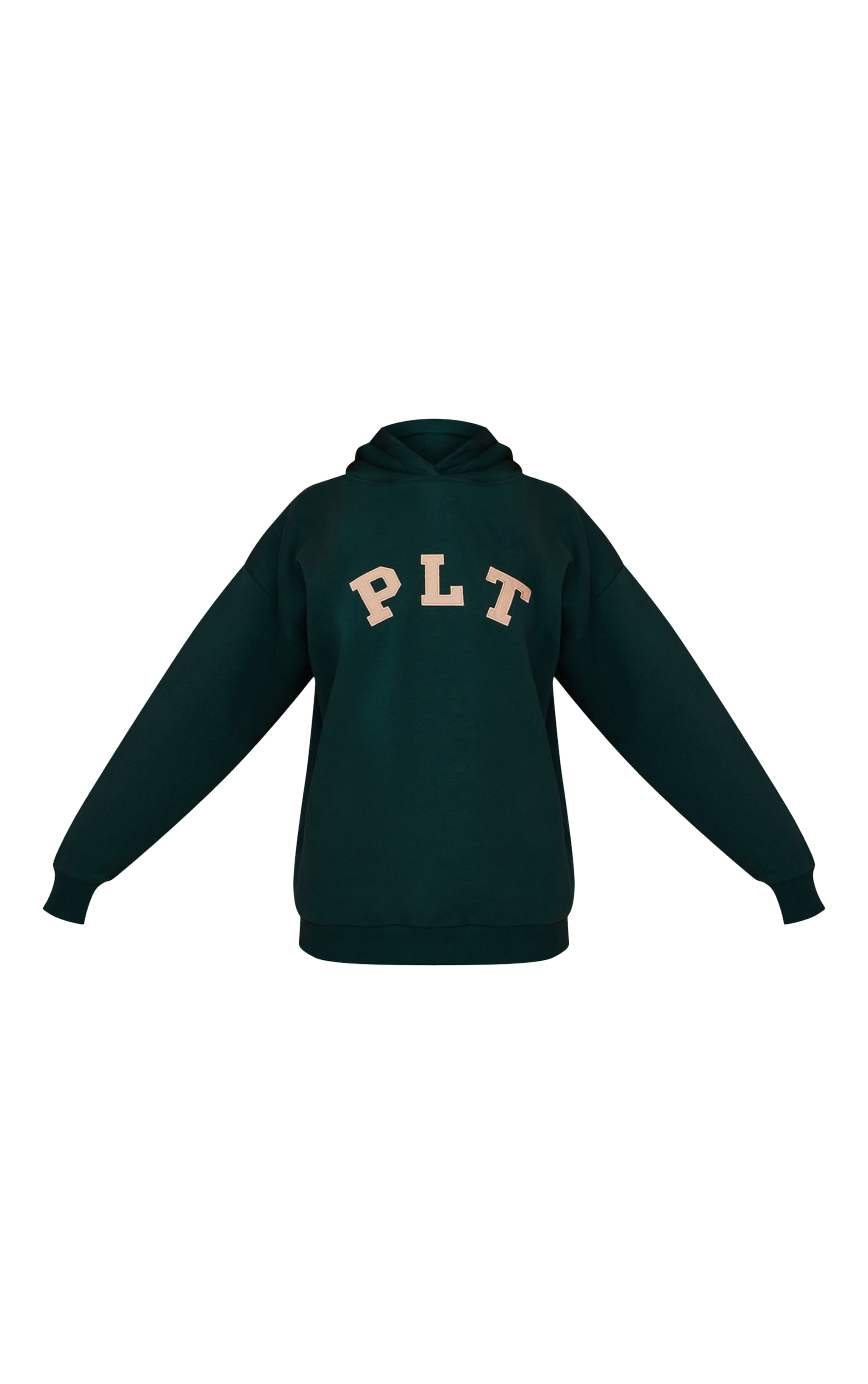 PRETTYLITTLETHING Hoodie oversize vert sapin à logo image 5