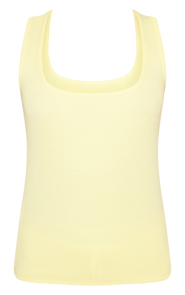 Lemon Ribbed Vest | Lingerie & Nightwear | PLT