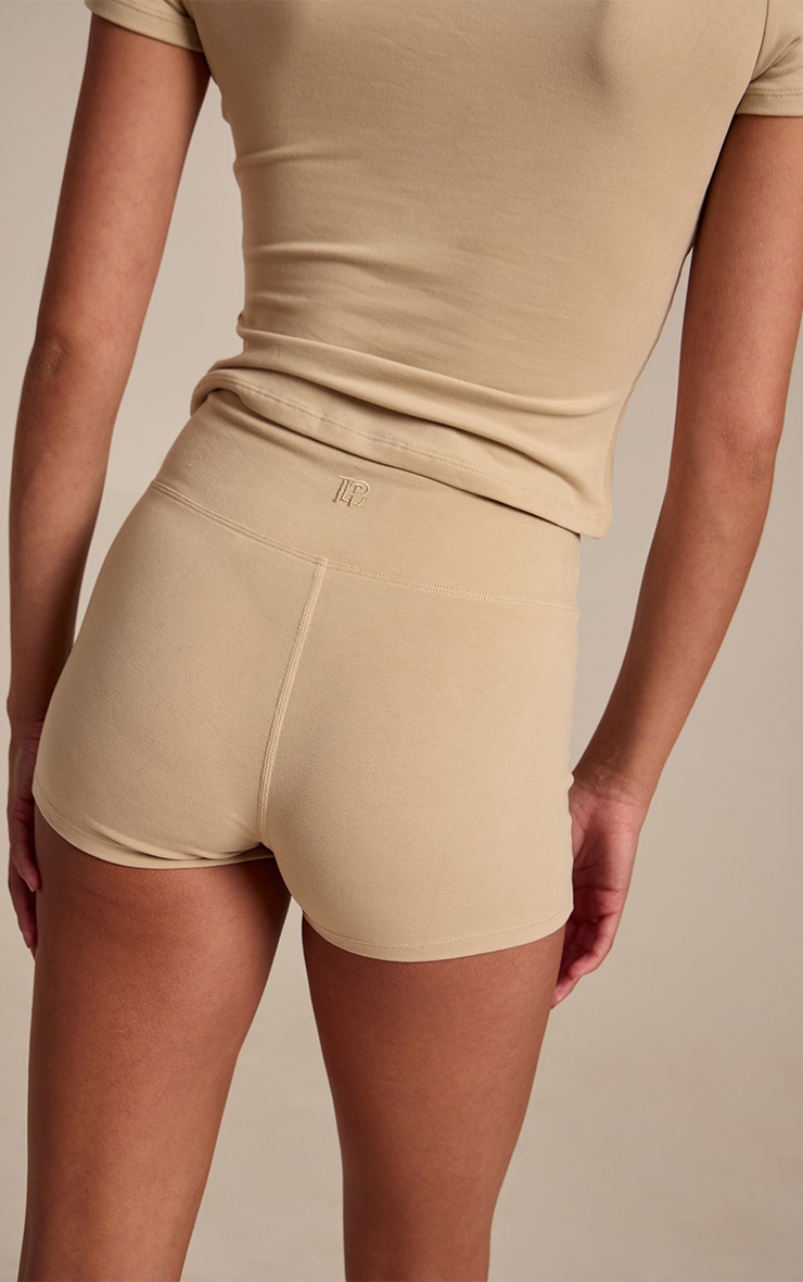 Beige Soft Cotton Hot Pant  image 3
