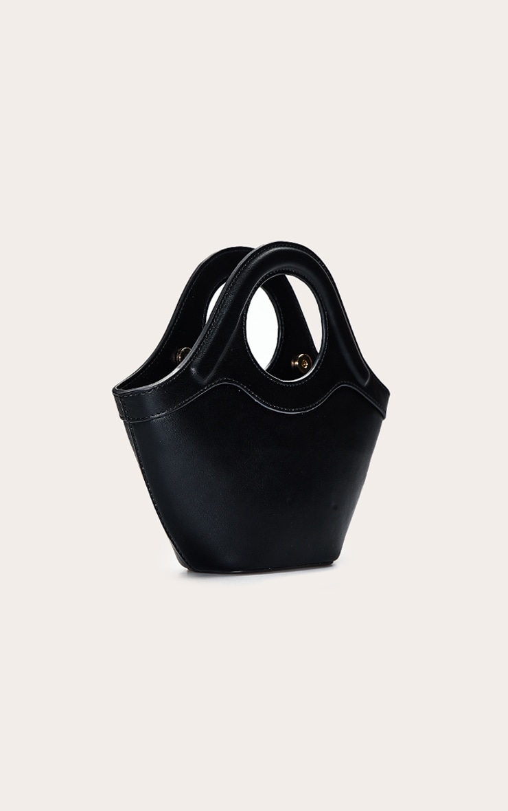 Black Crescent Cross Body Hand Bag image 4