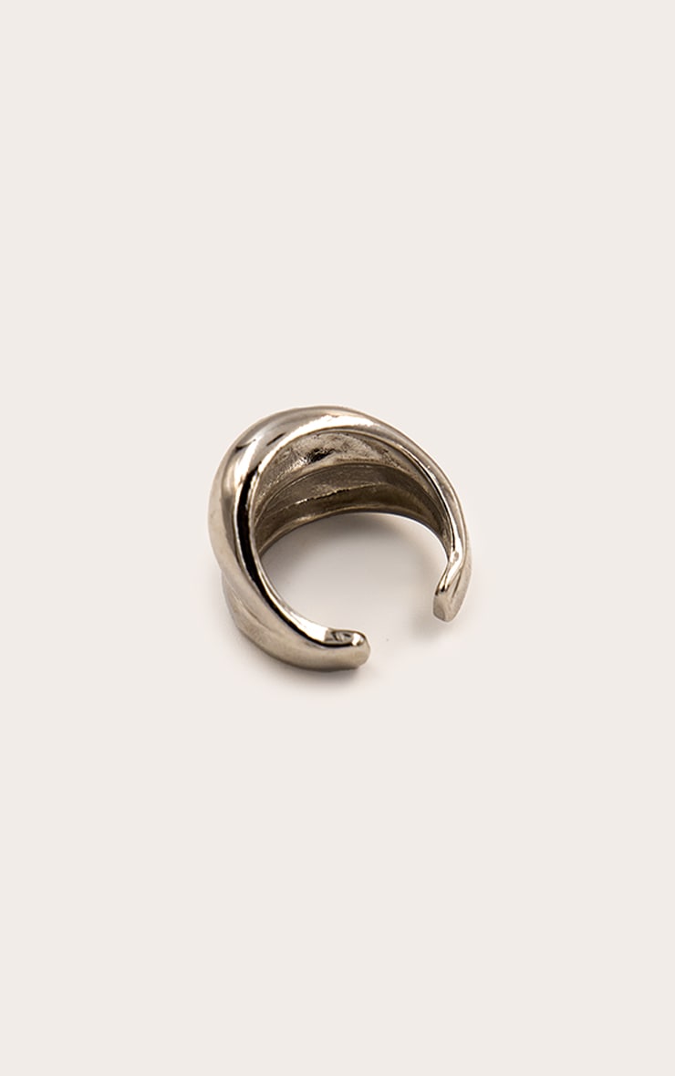Silver Double Loop Ring image 3