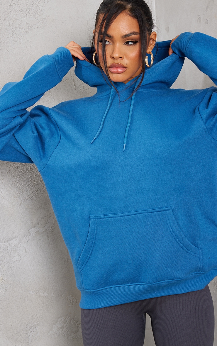 Midnight Blue Oversized Sweat Hoodie image 4