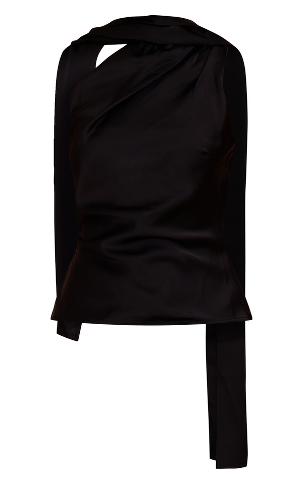 Satin Scarf Top