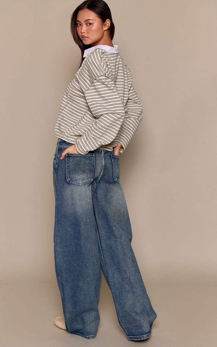 Vintage Low Rise Barrel Jeans image 3
