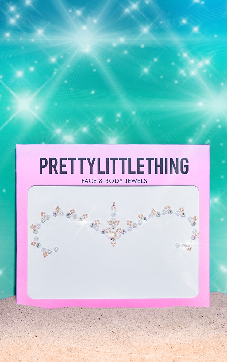 PRETTYLITTLETHING Gold Forehead Face Jewels image 2