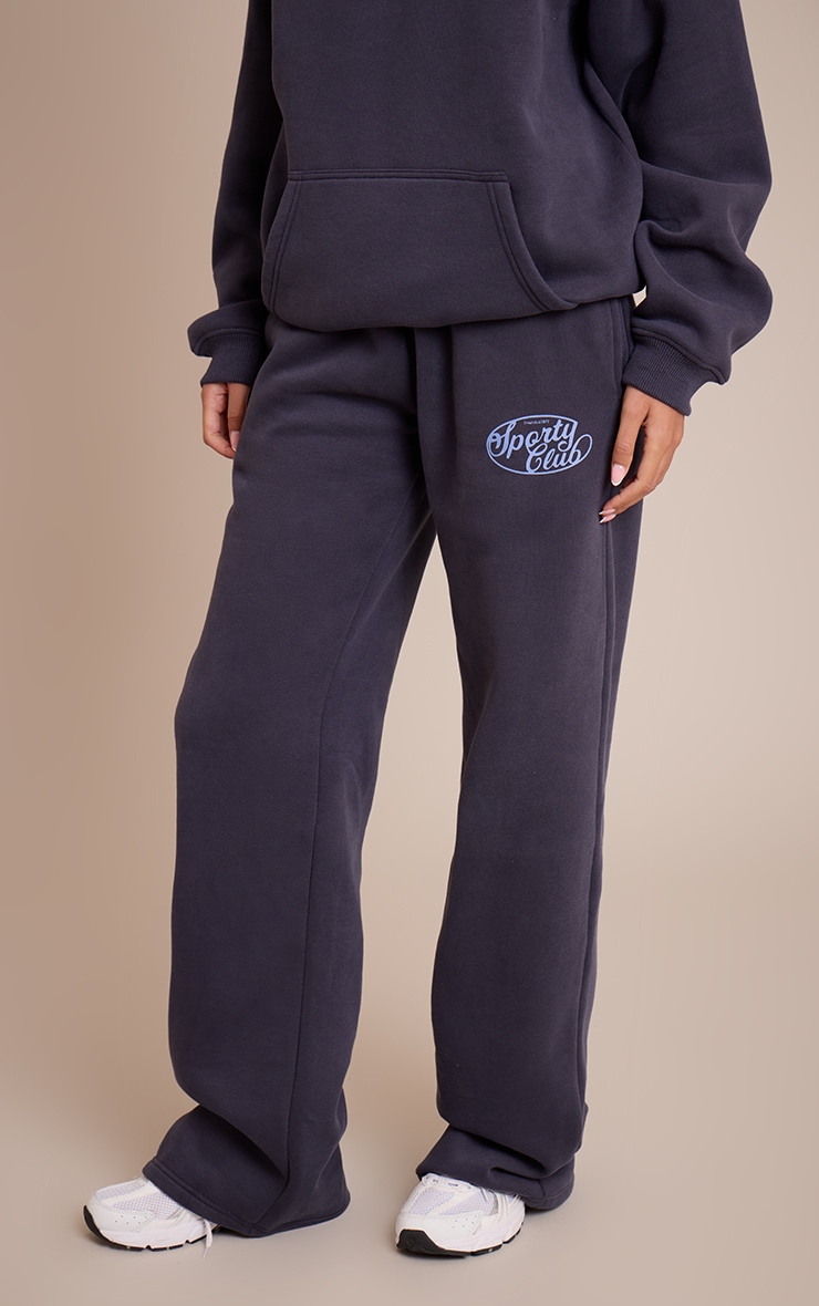 Tall Navy Sports Club Cotton Fleece Straight Leg Sweatpants image 2