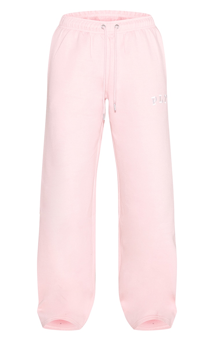 Pink Logo Oversized Wide Leg Track Pants image 5