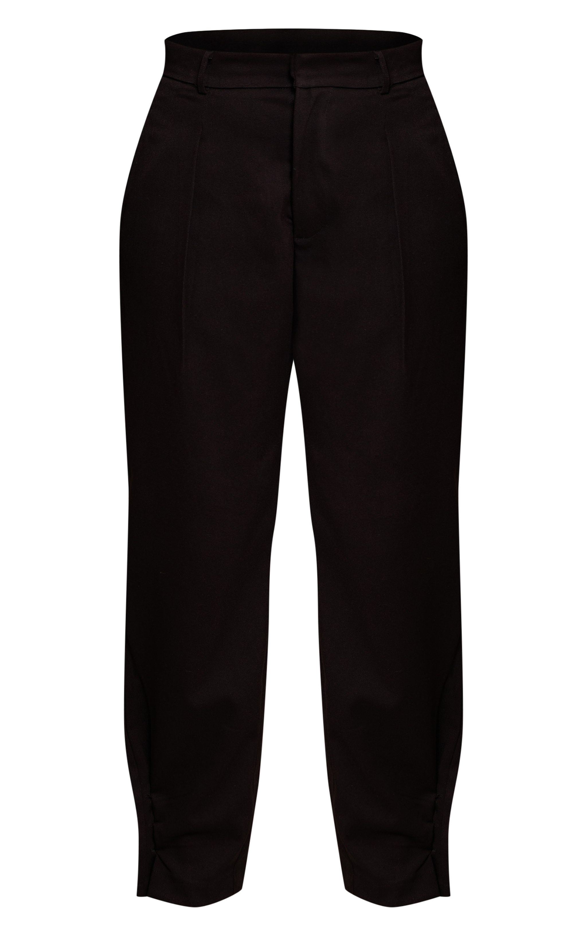 SHAPE BLACK TAILORED HIGHWAISTED PLEATED BUTTON CUFF PANT image 5