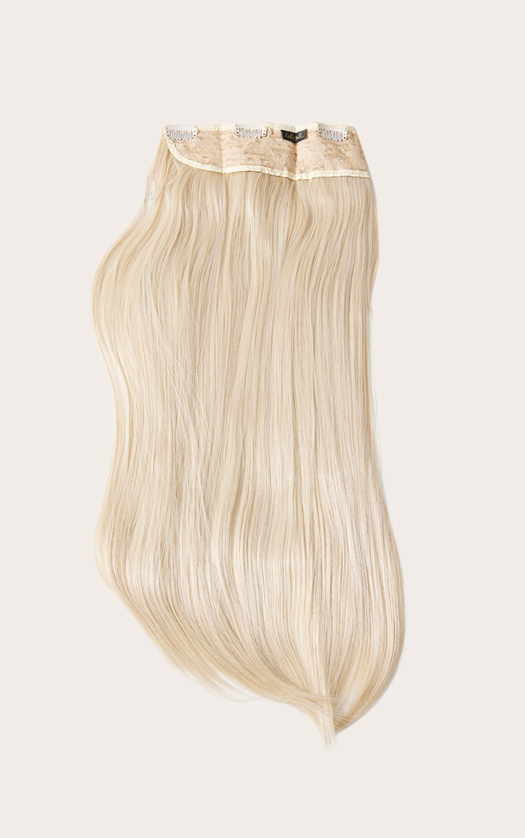 Lullabellz Thick 24` 1 Piece Straight Clip In Hair Extensions California Blonde image 5