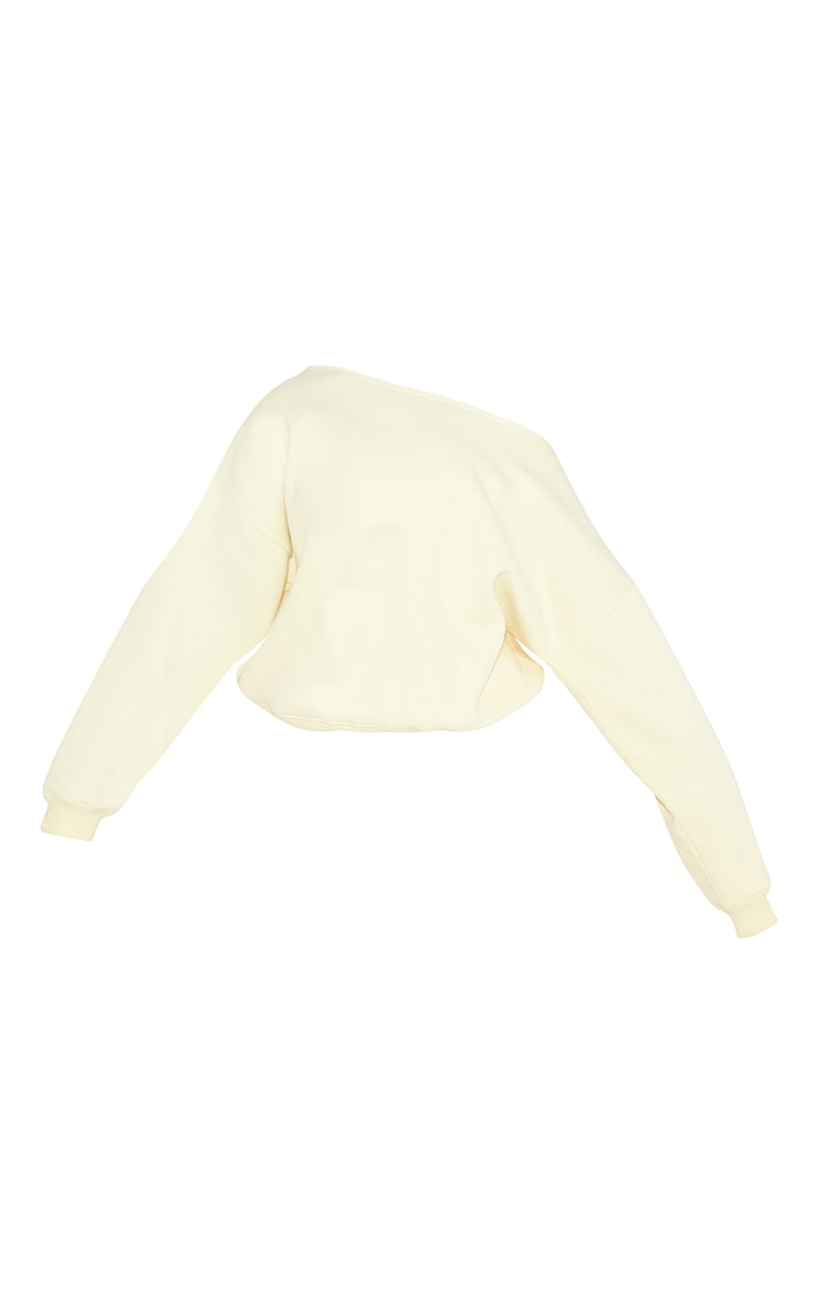 Shape Sweat ample en sweat jaune citron à ourlet élimé image 5