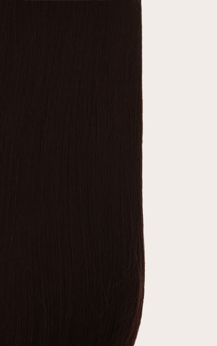 LullaBellz Extensions lisses à clipser 57 cm Dark Brown image 6
