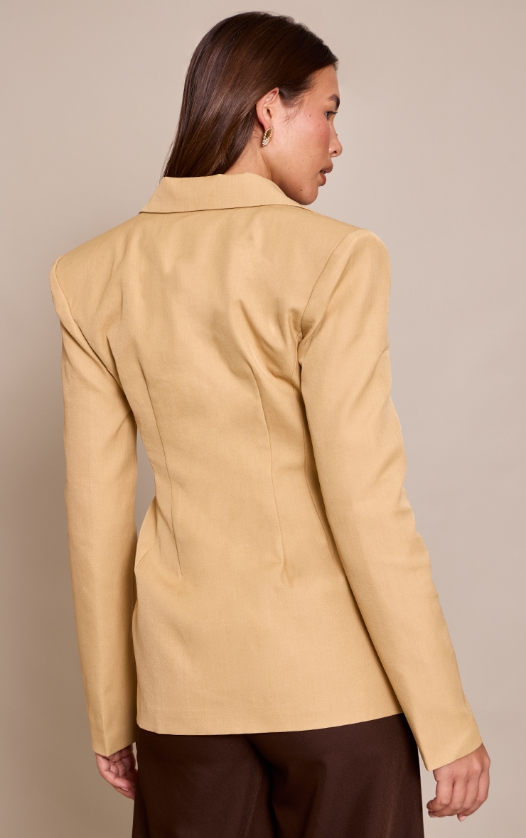 Camel Cinch Hip Blazer image 2
