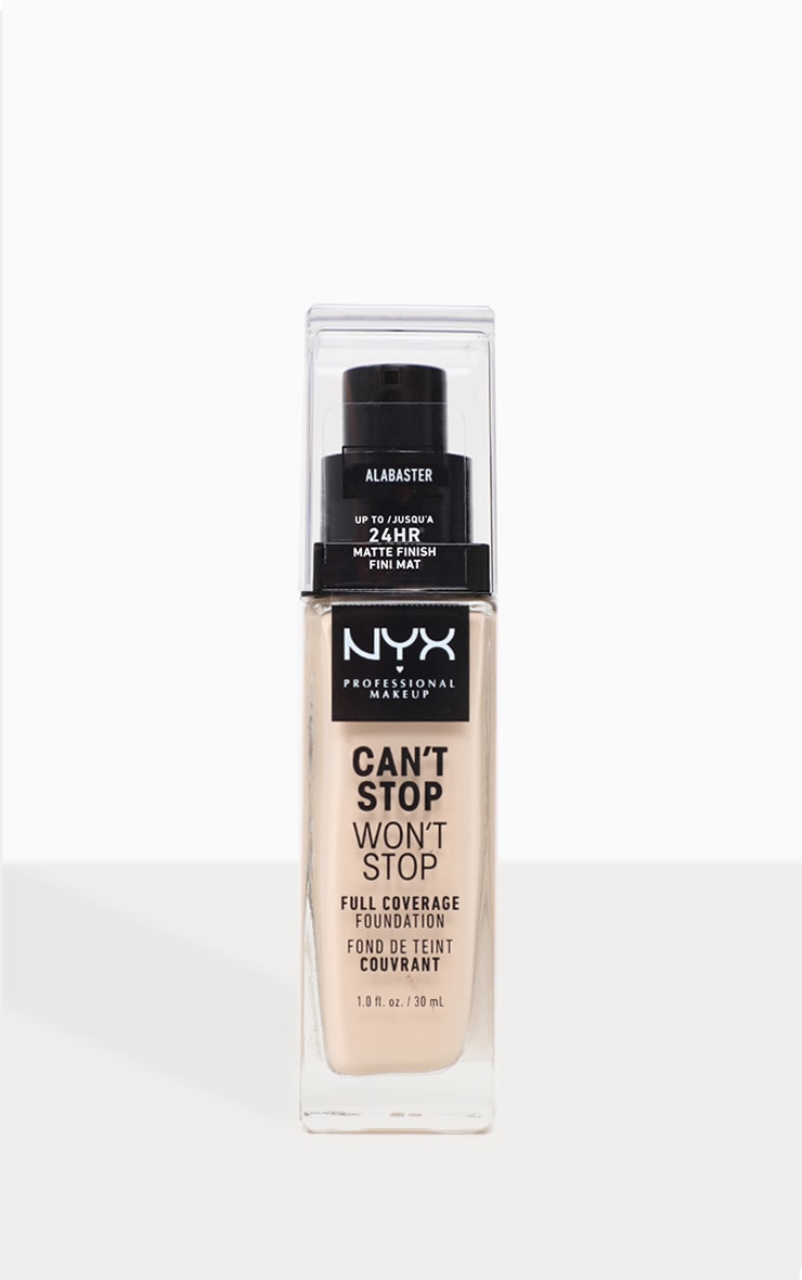 NYX Professional Makeup Can't Stop Won't Stop Full Coverage Foundation Alabaster