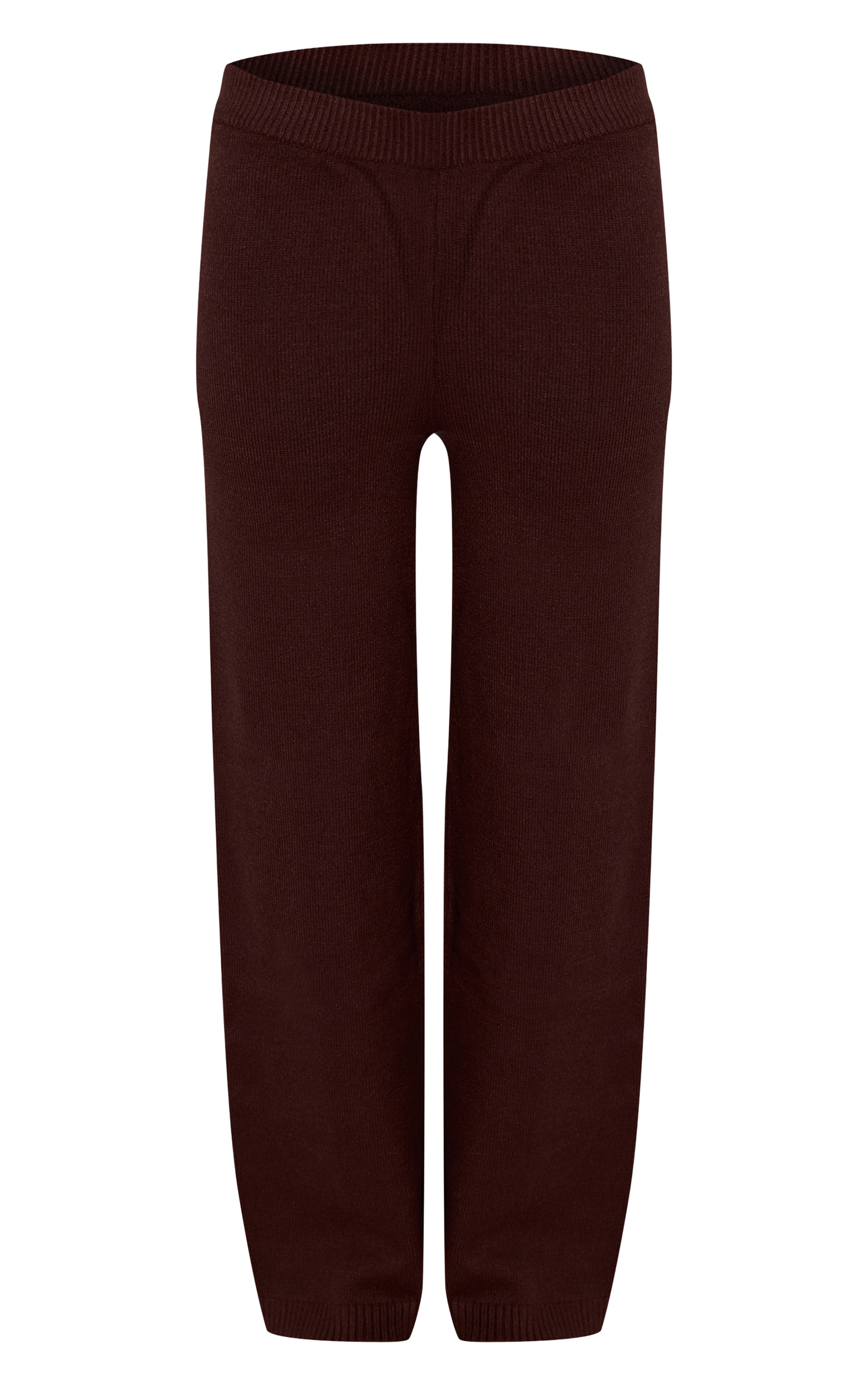 Chocolate Wide leg Knit Pants image 5