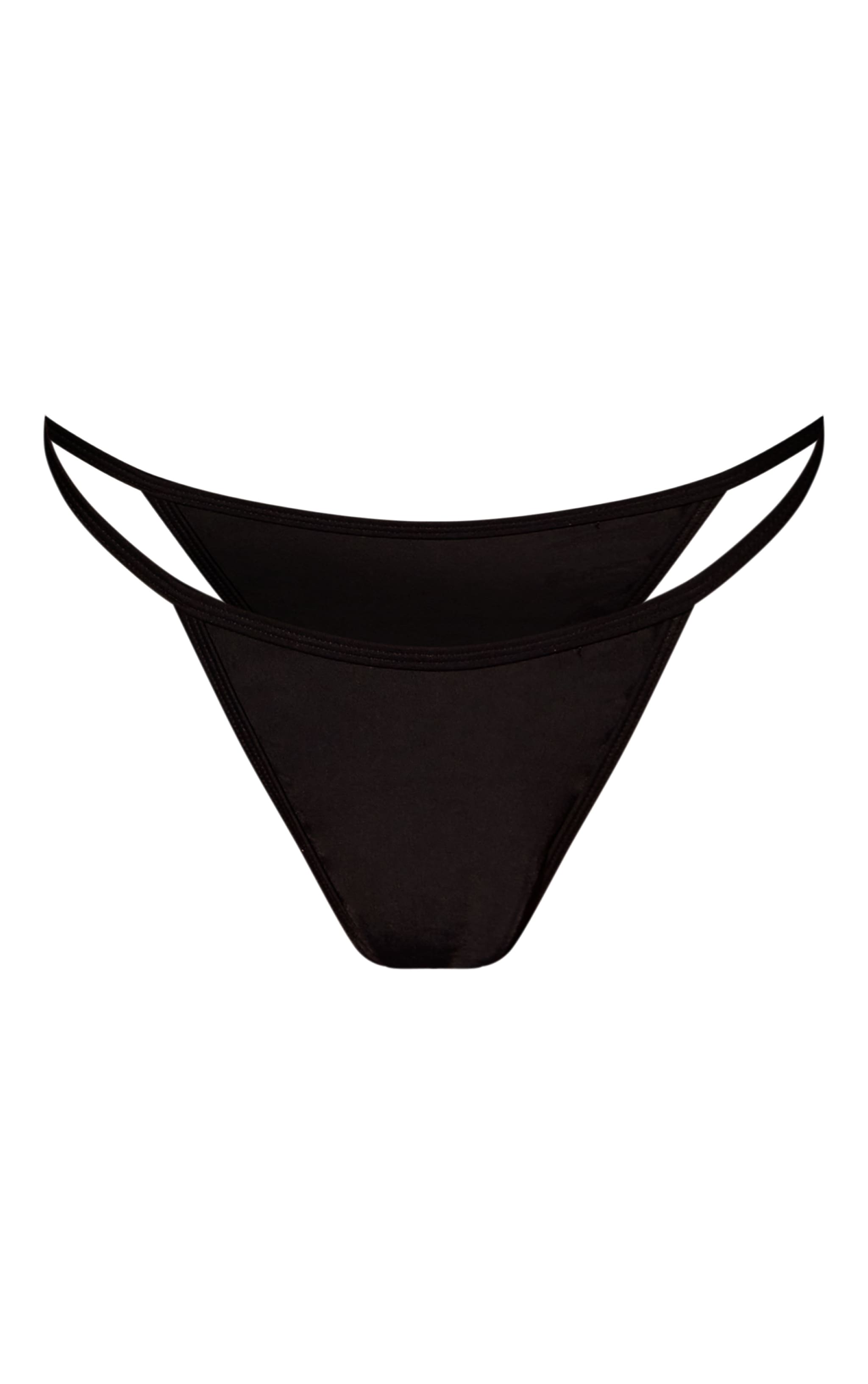 Bas de maillot de bain string basique noir image 5