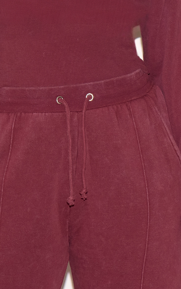 Shape Wine Sweat Seam Detail Wide Leg Sweatpants image 4
