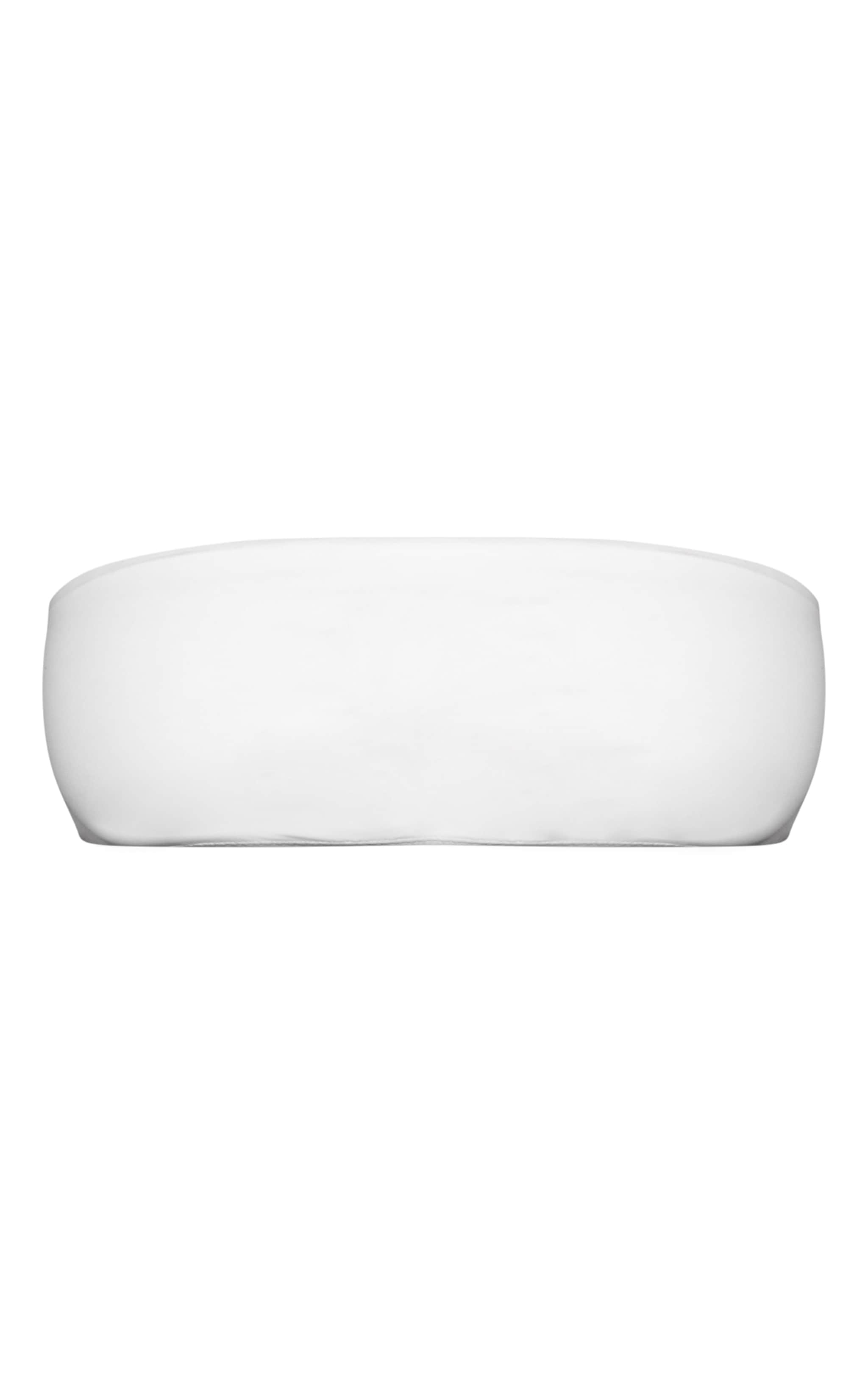 Haut de maillot de bain bandeau basique blanc image 5