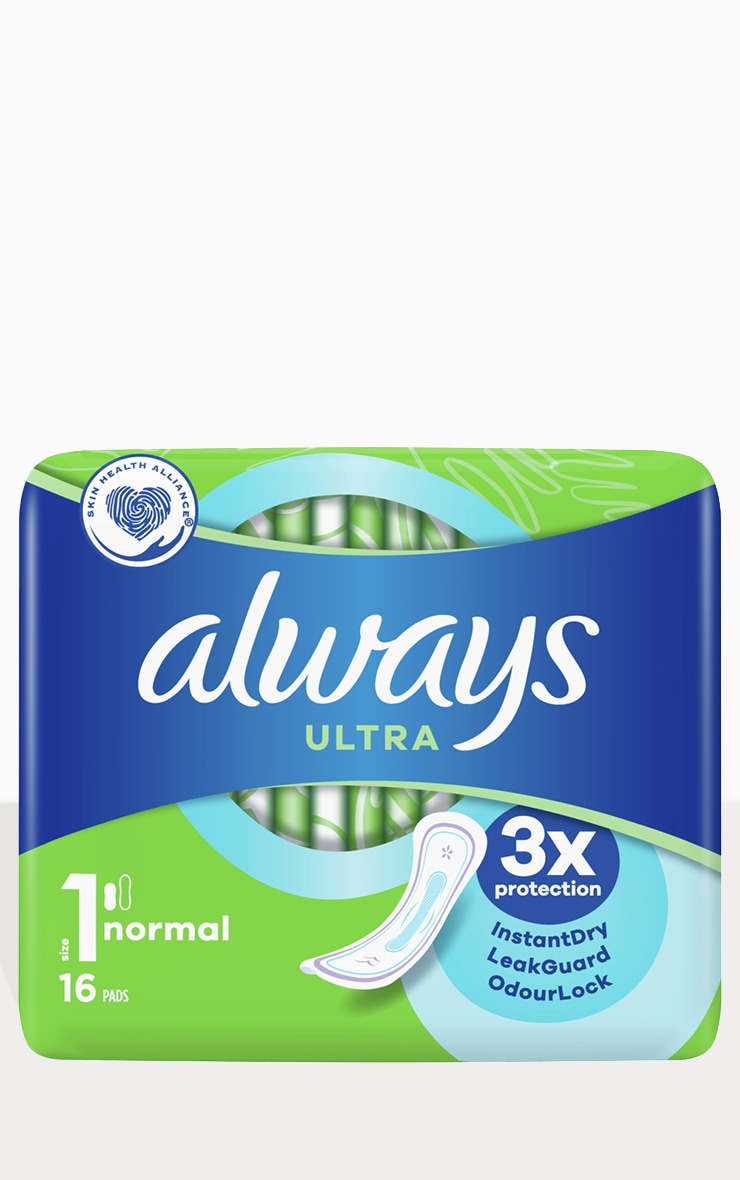 Always Ultra Normal Sanitary Pads 16 Pack | PrettyLittleThing IRE