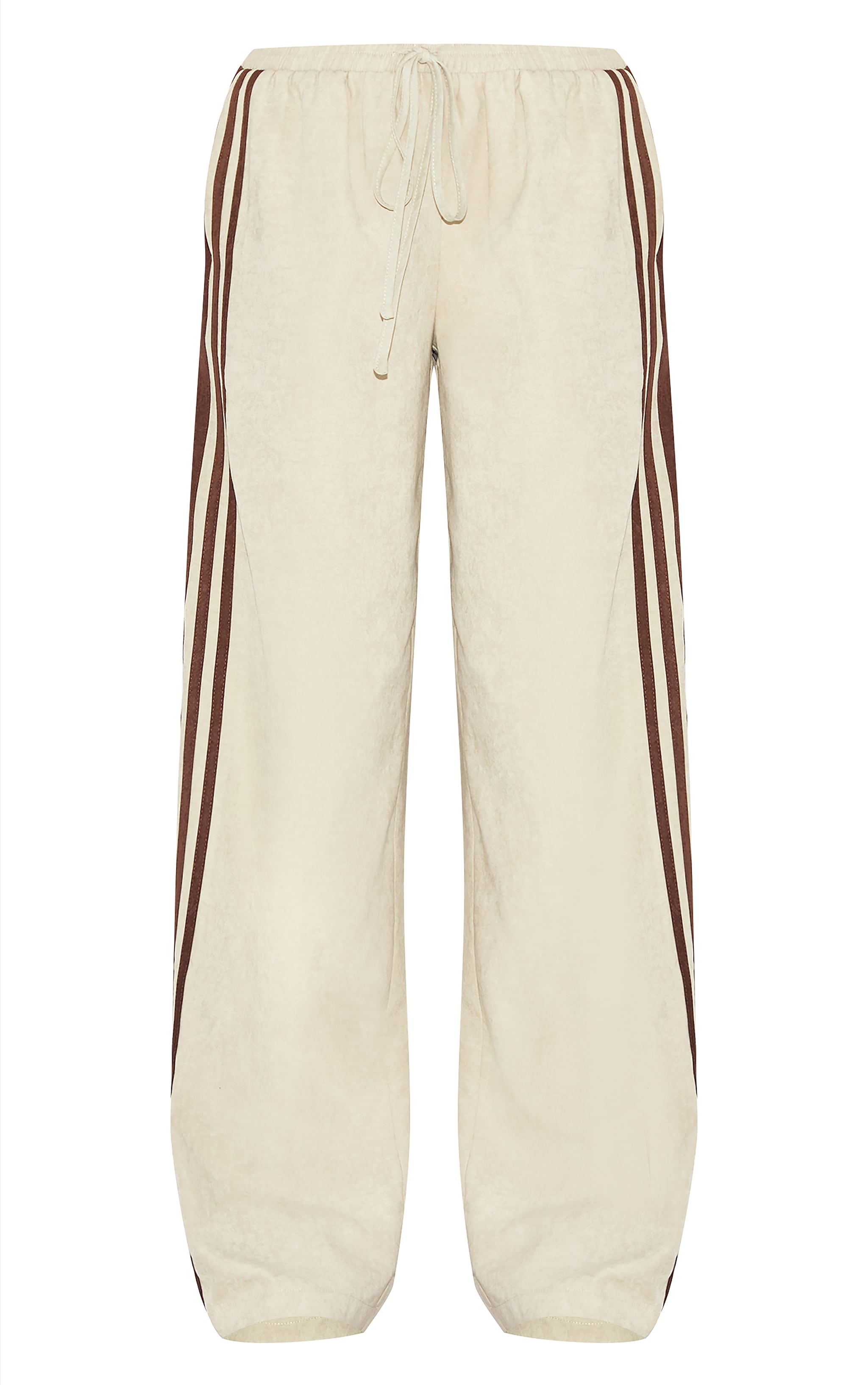 Sage Peach Skin Contrast Stripe Wide Leg Pants image 5