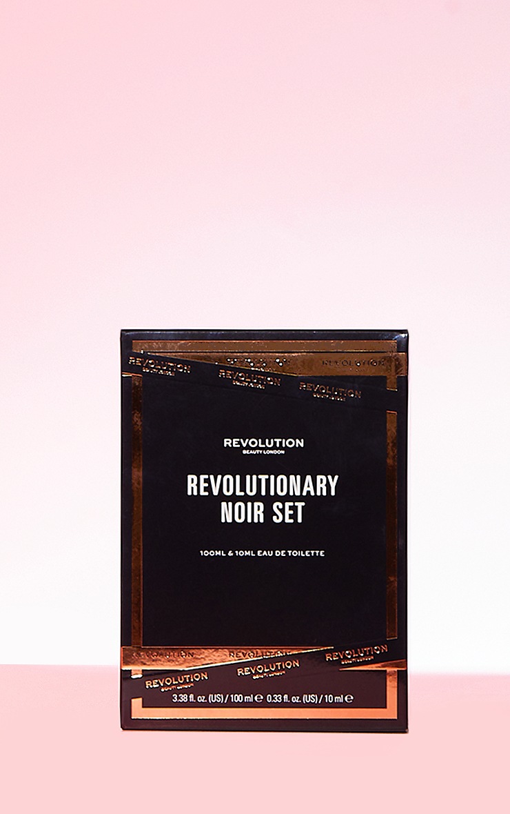 Makeup Revolution Revolutionary Noir 100ml EDT & 10ml Set image 3
