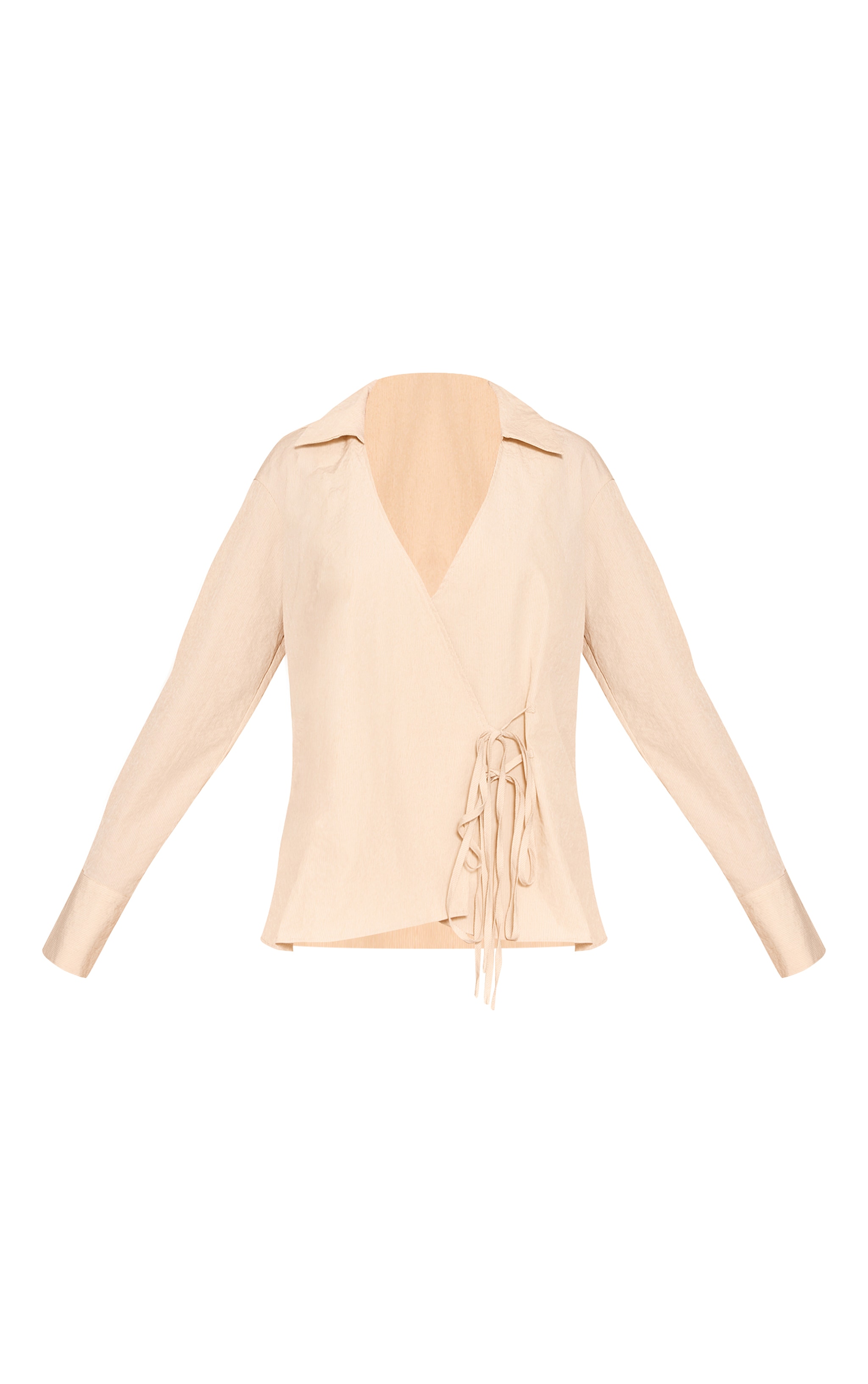 Stone Textured Wrap Tie Shirt image 5