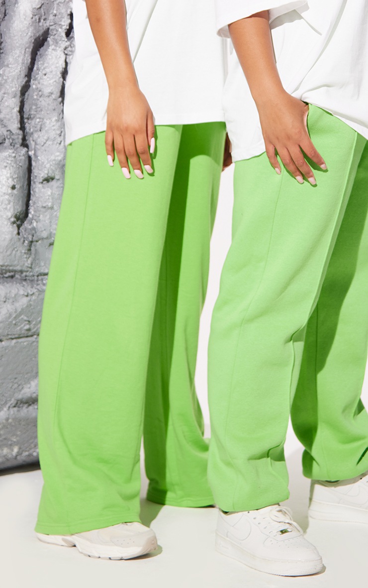 Lime track pants top