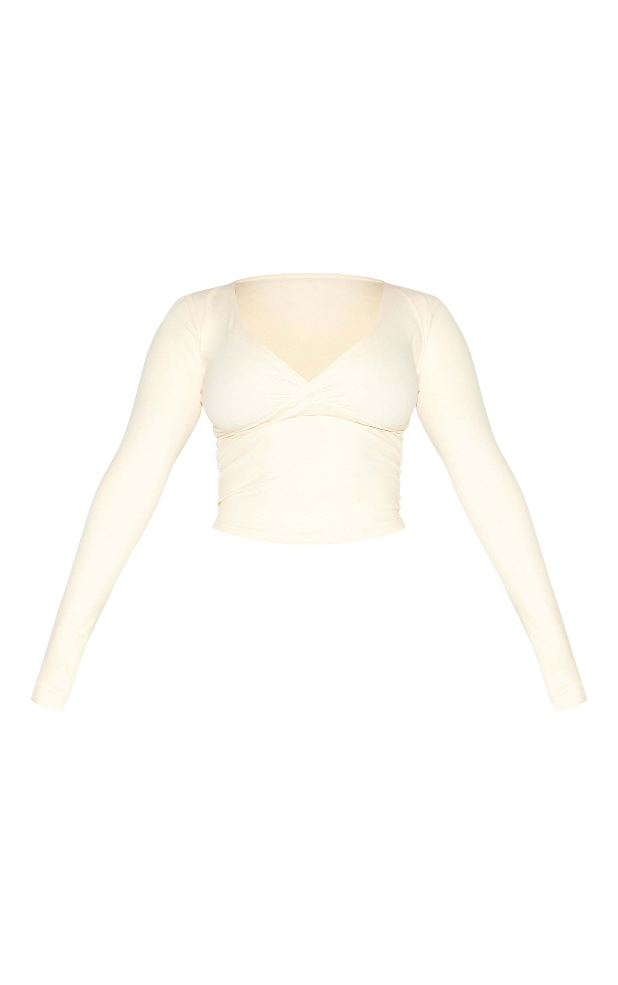Shape Bone Sculpt Active Wrap V Neck Long Sleeve Top image 5