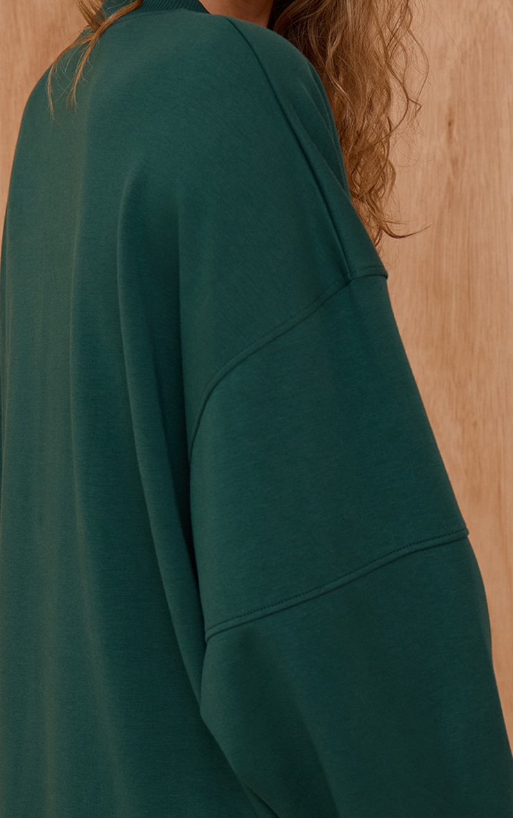 Pine Green Interlock Crew Neck Sweatshirt image 4