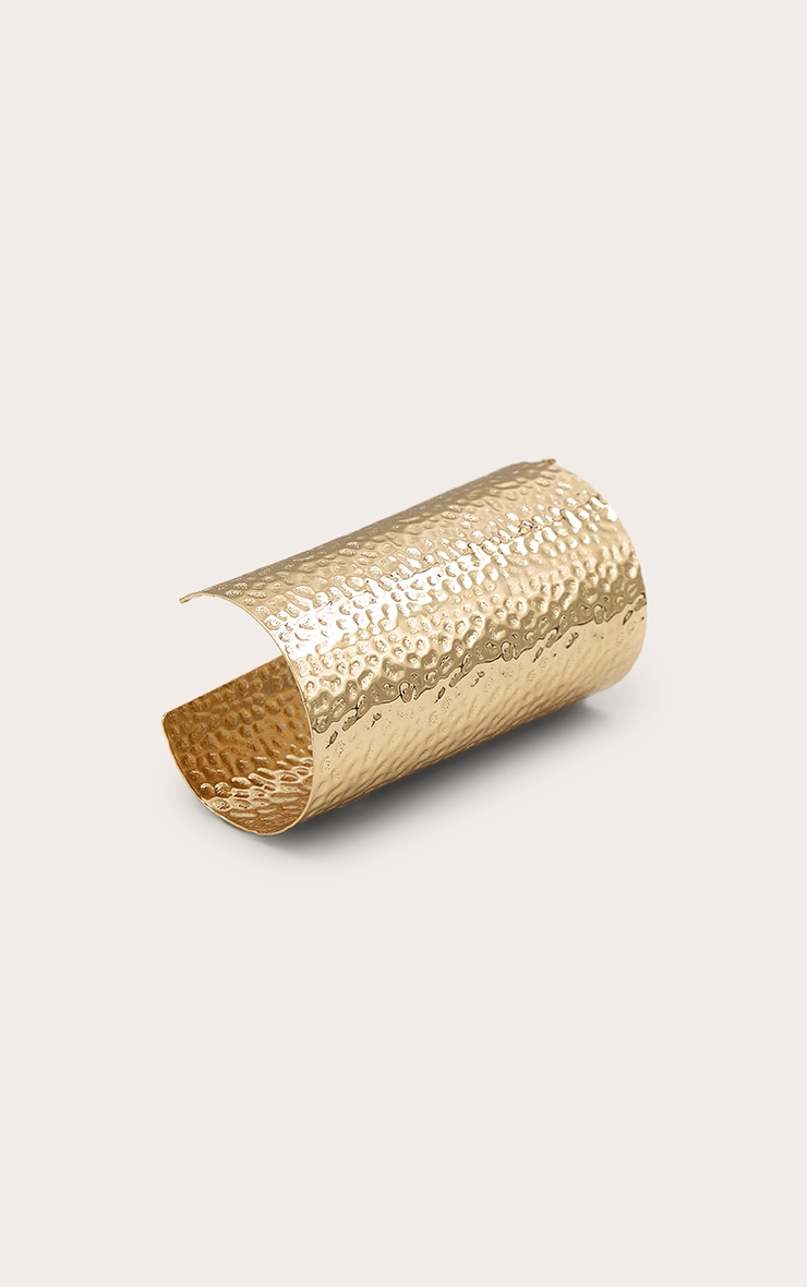 Gold Texture Cuff Bracelet image 2