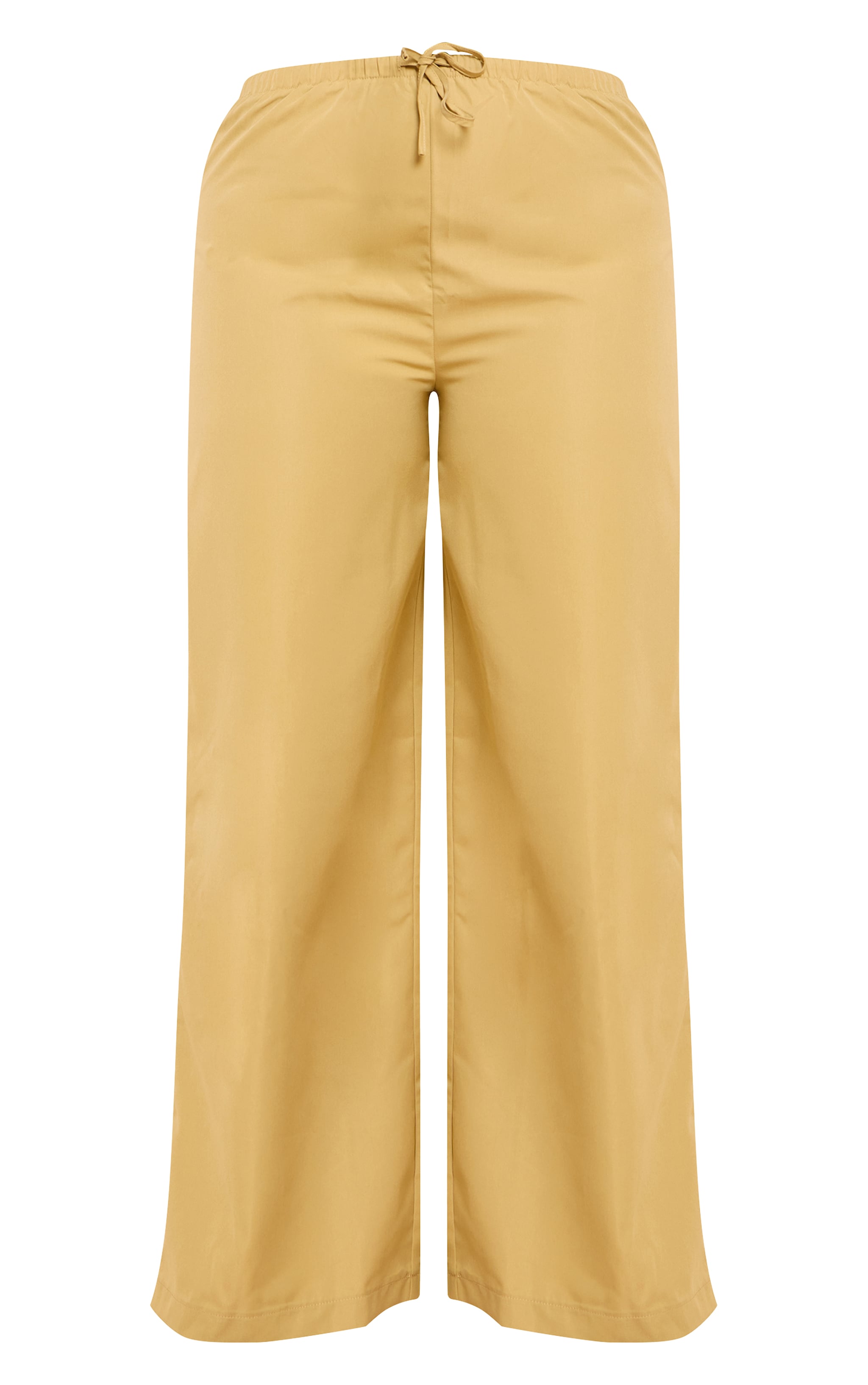 Plus Warm Sand Tailored Wide Leg Drawstring Pants image 5