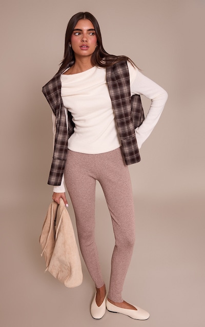 Oatmeal Knitted Leggings